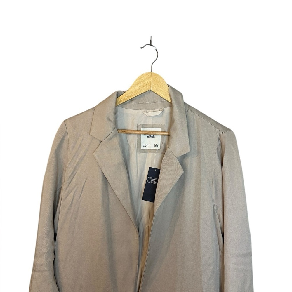 Nwt Abercrombie & Fitch Open Front Drapey Blazer L - image 7